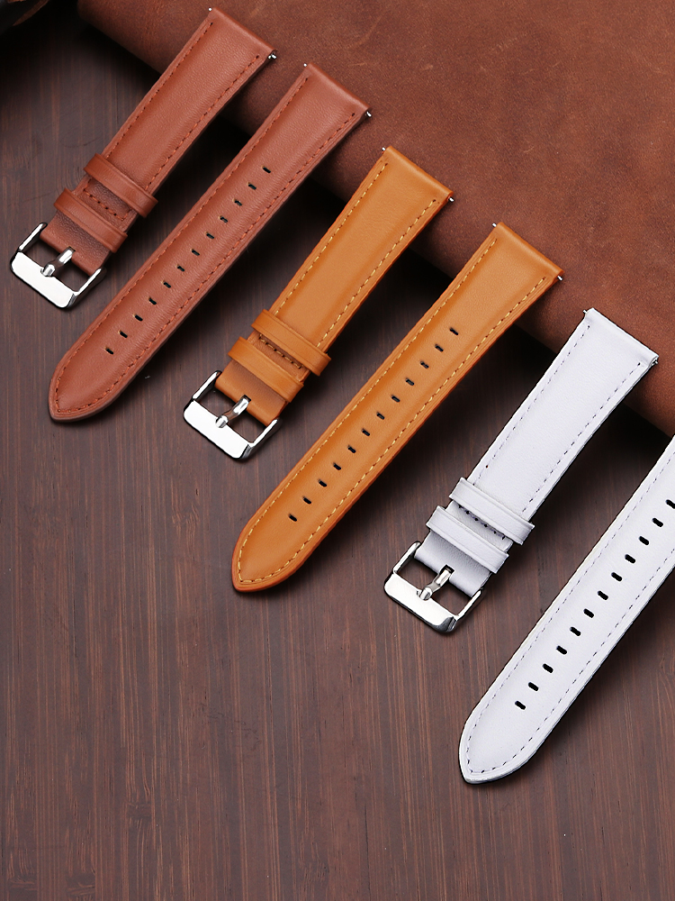 22mm Genuine Leather Watch Ban - Smartwatch Accessories Shop 评论和价格