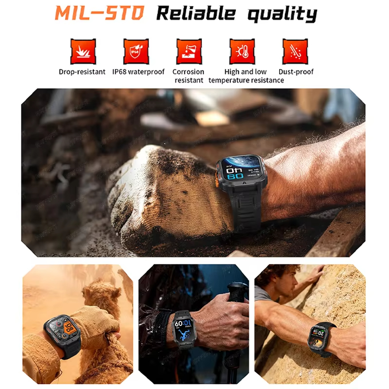 2026 Rugged Military Smart Wat - Smartwatch M Active 评论和价格