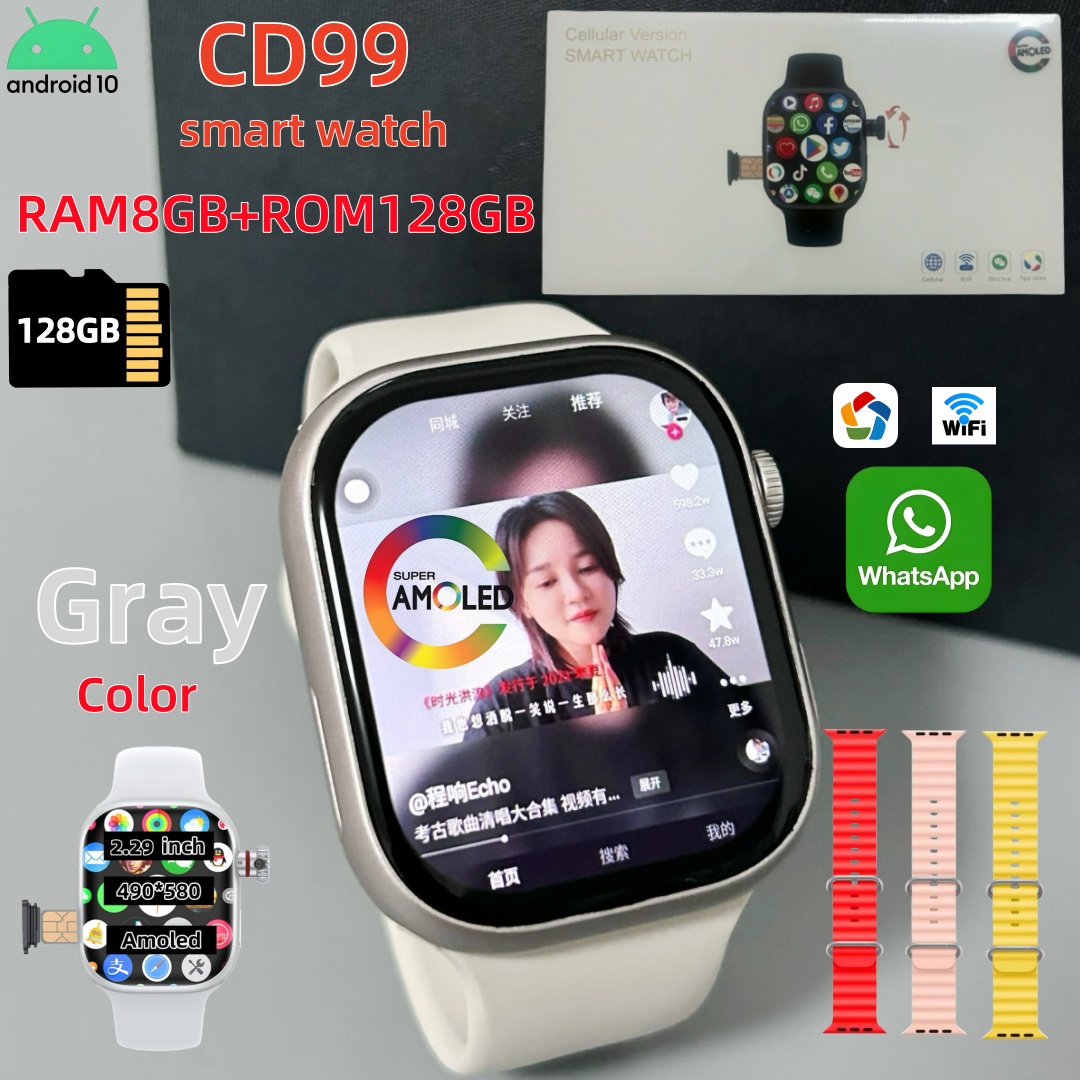 CD99 Smart Watch 8GB RAM AMOLE - Smartwatch Instagram 评论和价格