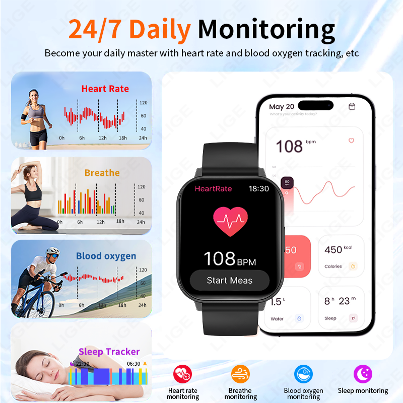New Smart Watch Men Full Touch - Smartwatch Custom 评论和价格