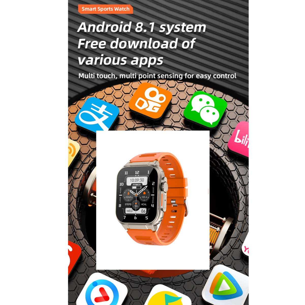 4G Android Smart Watch S10 2.2 - Smartwatch X18 评论和价格