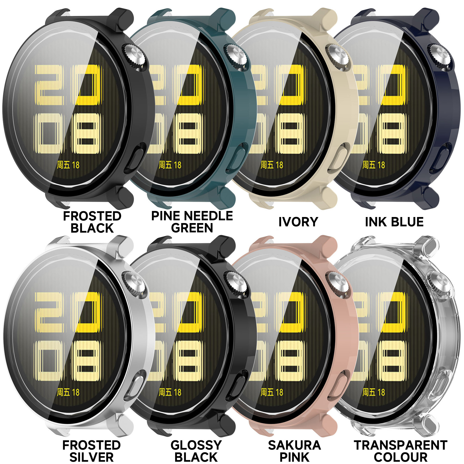 Tempered glass case For Huawei - Huawei Smartwatch Accessories 评论和价格