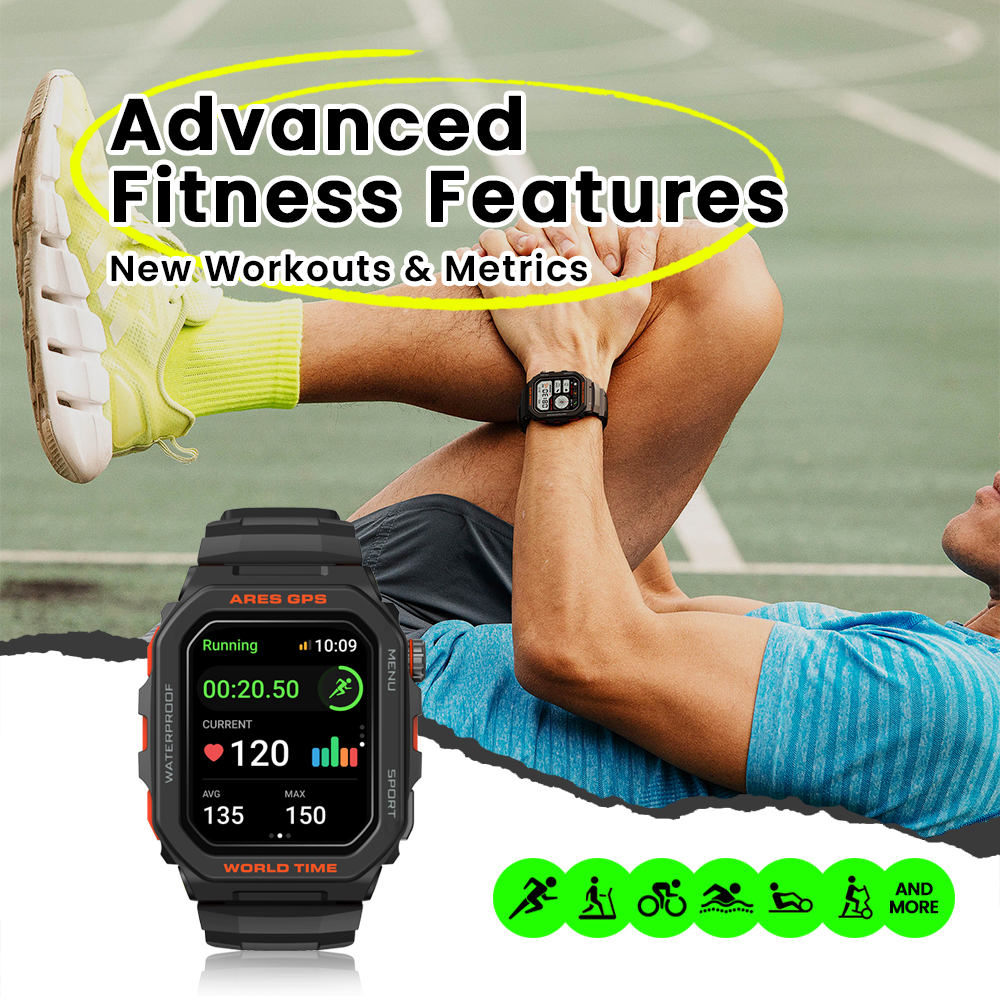 New Zeblaze Ares GPS Smart Wat - Smartwatch Instagram 评论和价格