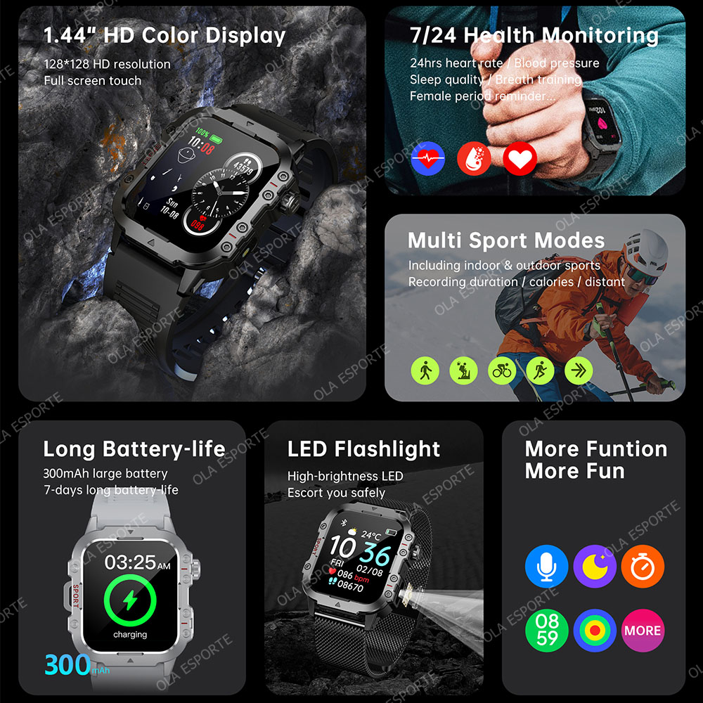 New Military Smart Watch Men I - Smartwatch X12 评论和价格