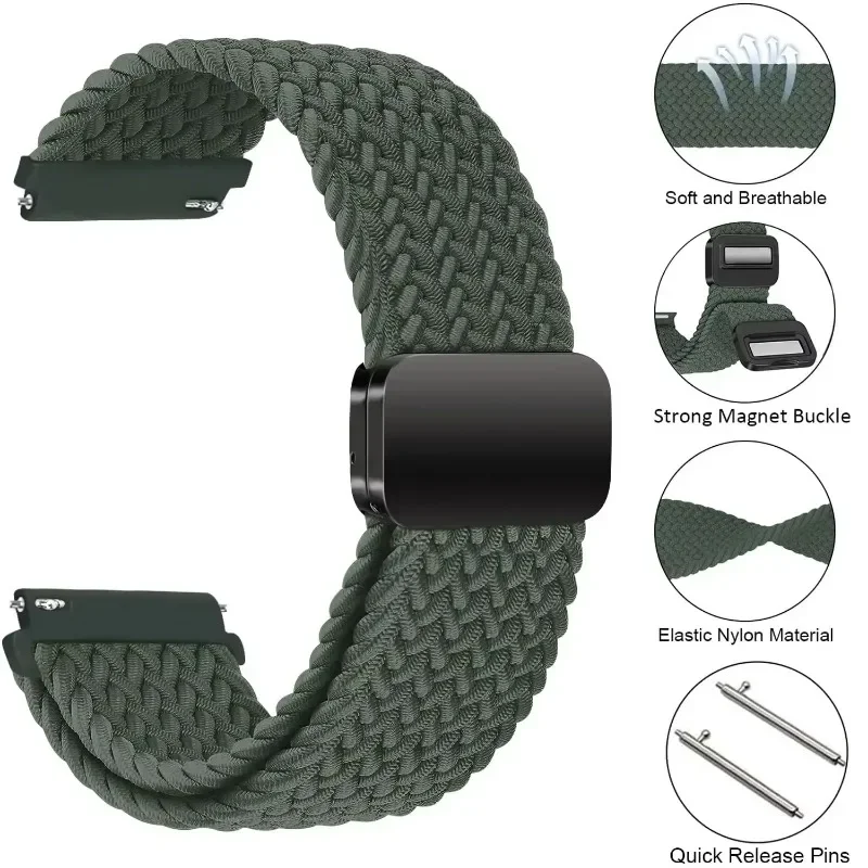 20mm 22mm Nylon Strap for Oppo - Smartwatch X2 评论和价格