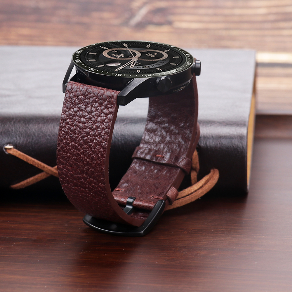 22mm Genuine Calfskin Leather  - Smartwatch Accessories Shop 评论和价格