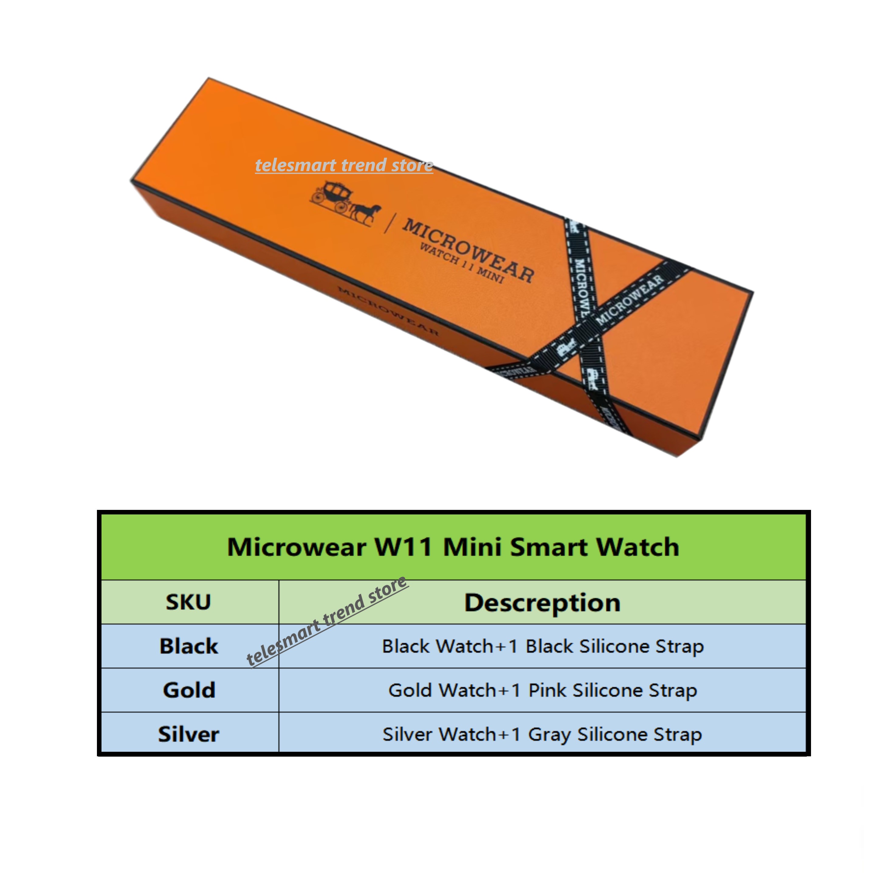 Official W11 Mini Smart Watch  - Smartwatch M Active 评论和价格