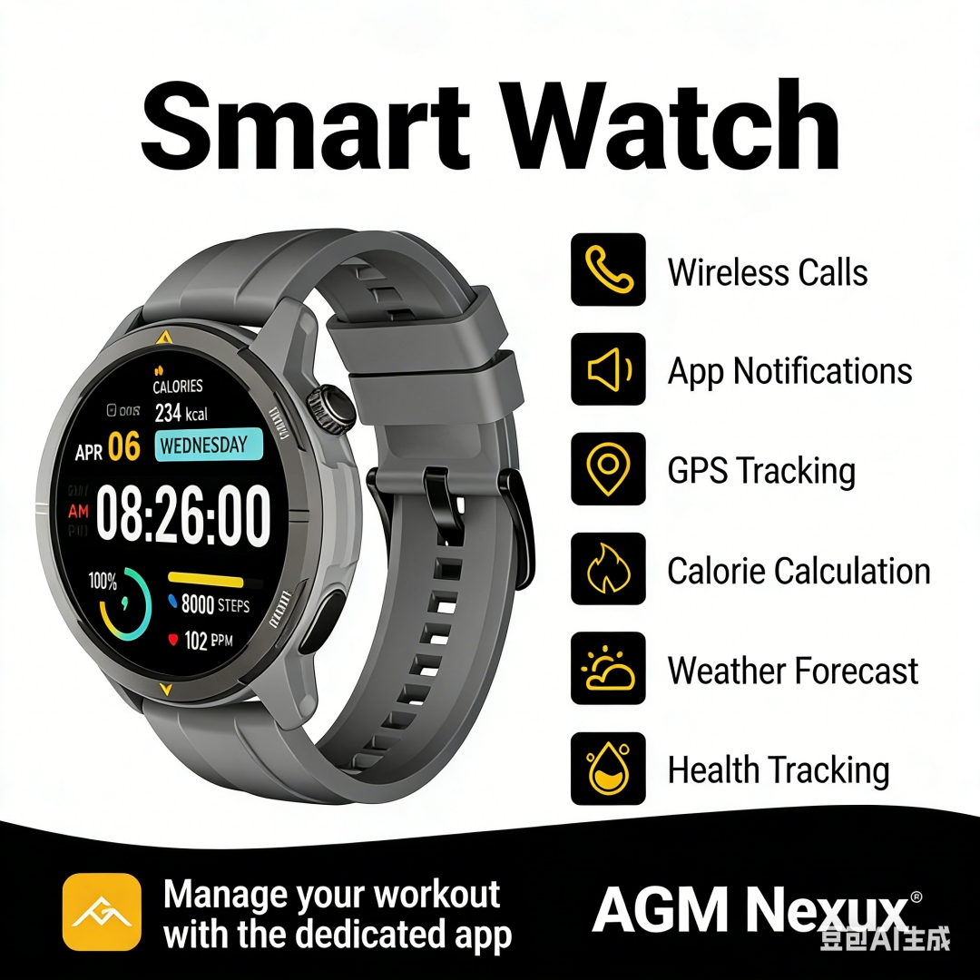 AGM Legion Smartwatch 5ATM Wat - Smartwatch Instagram 评论和价格