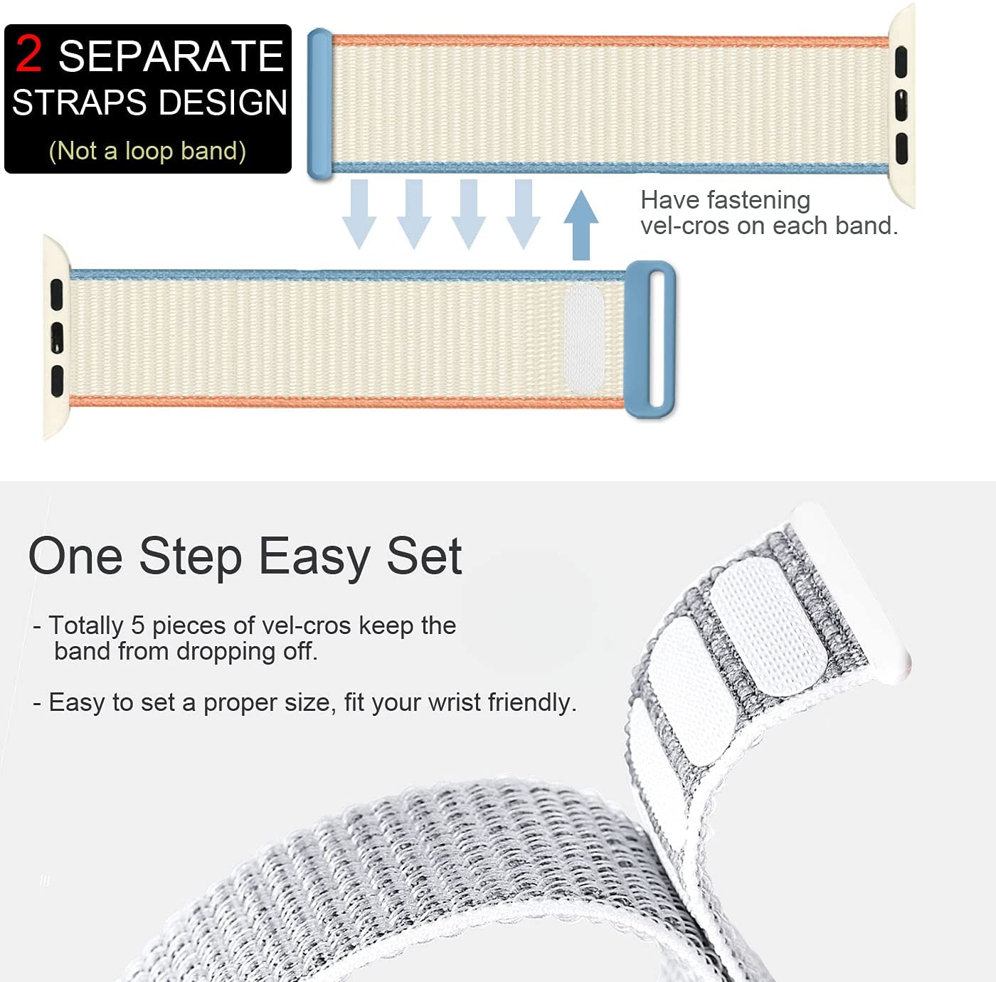 Nylon Strap for apple watch ba - Solo Loop Strap 评论和价格