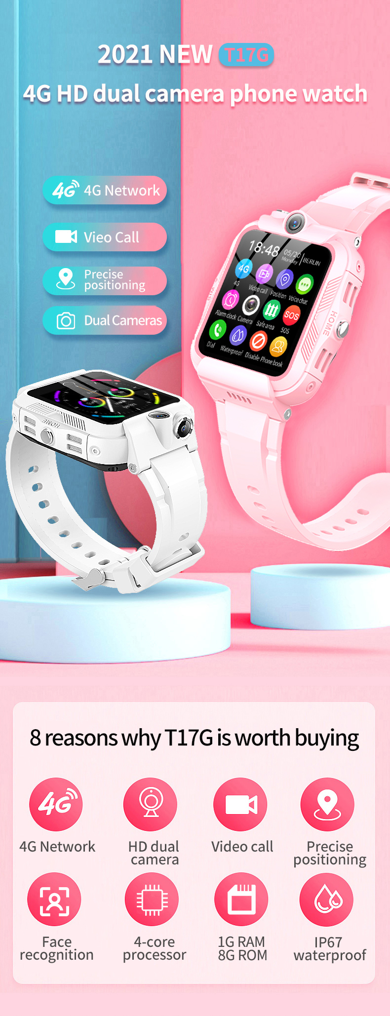 Kids Smart Watch 4G Sim Card S - Smartwatch Store 评论和价格