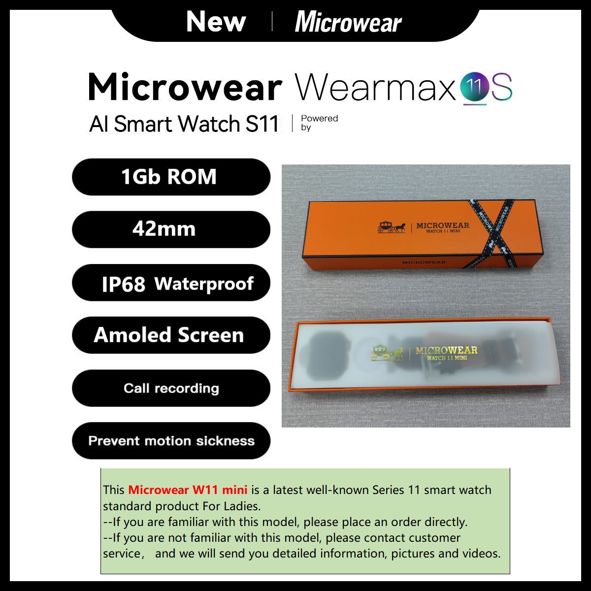 Microwear W11mini Watch11 Mini - Smartwatch M Active 评论和价格