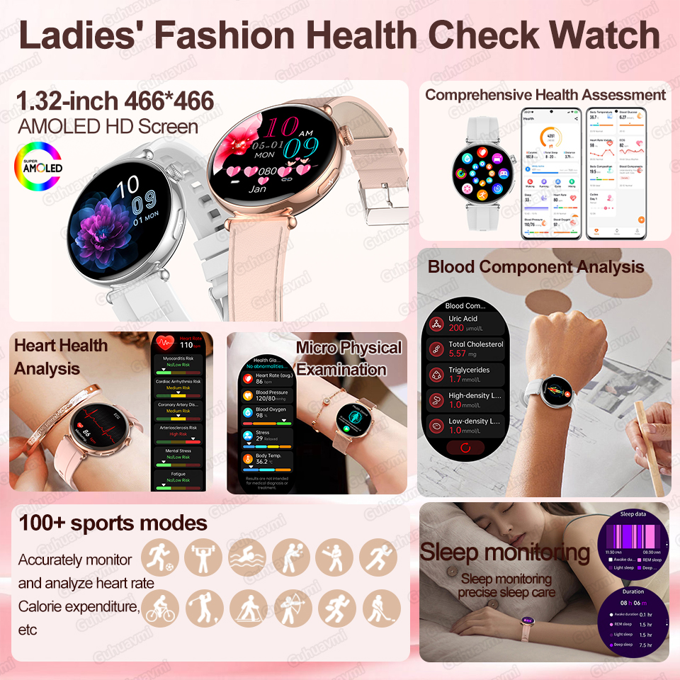 2026 New Women AI Smart Diagno - Android Smartwatch Accessories 评论和价格