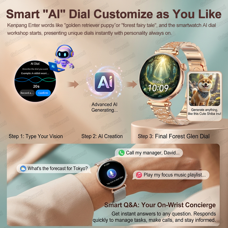 2026 New Women AI Smart Diagno - Android Smartwatch Accessories 评论和价格