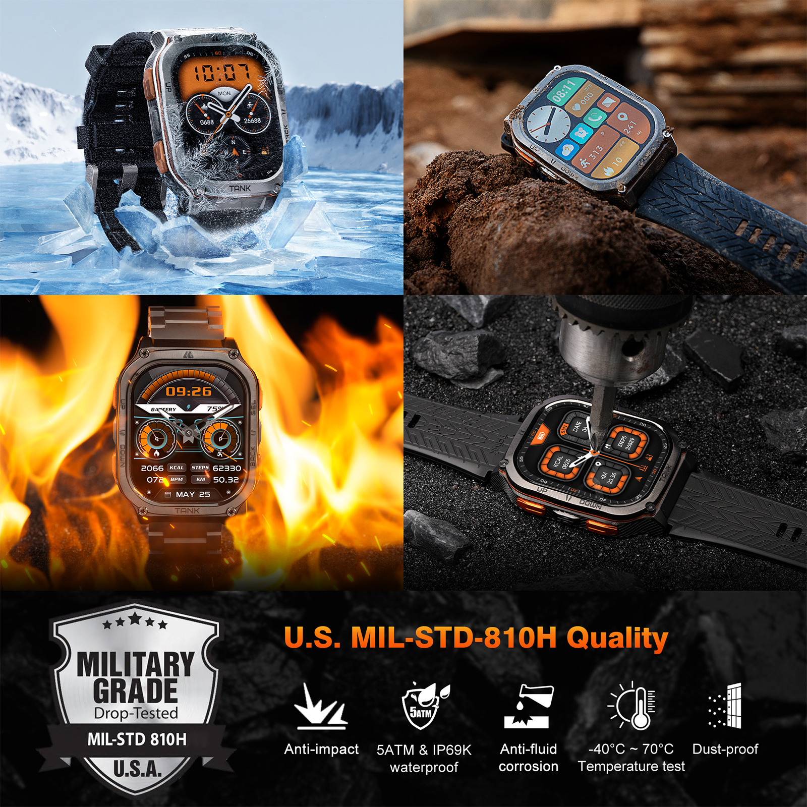 KOSPET TANK M3 Ultra GPS Smart - Smartwatch X2 评论和价格