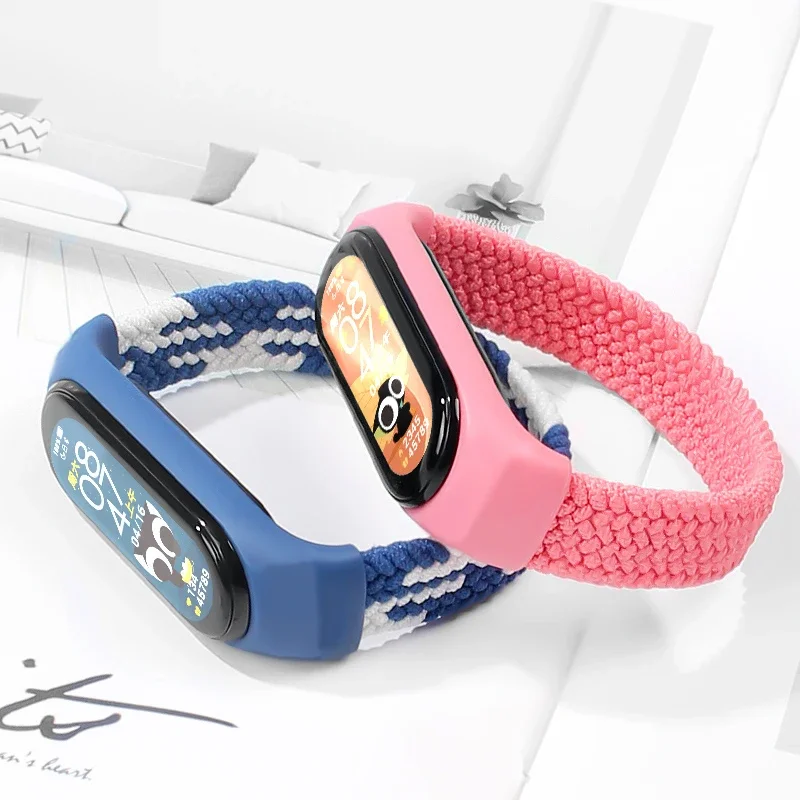 Strap for Mi band 7 8 6 5 Nylo - Solo Loop Strap 评论和价格