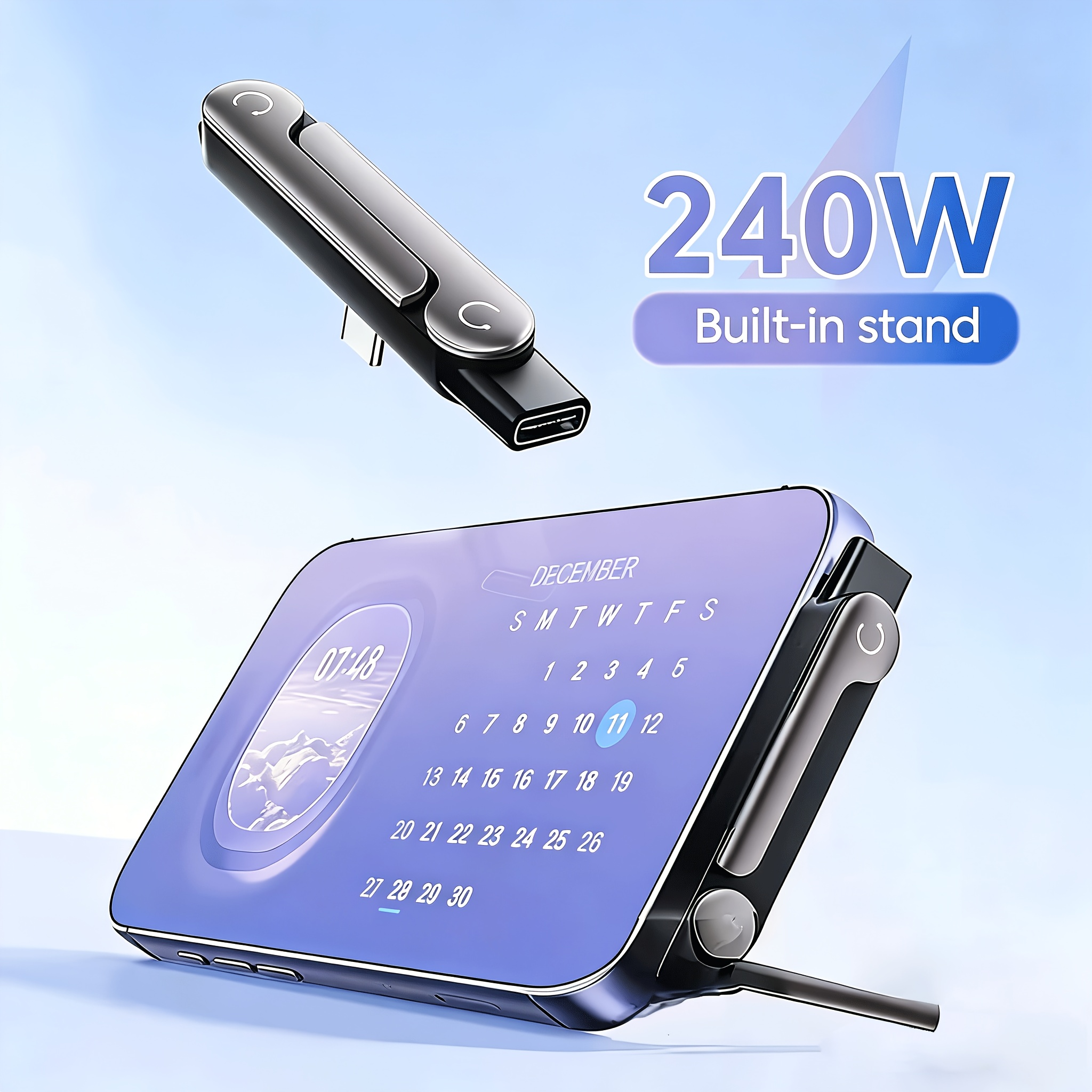 2Pcs 90° Angled 240W Fast Char - Magnetic Charging Stand 评论和价格