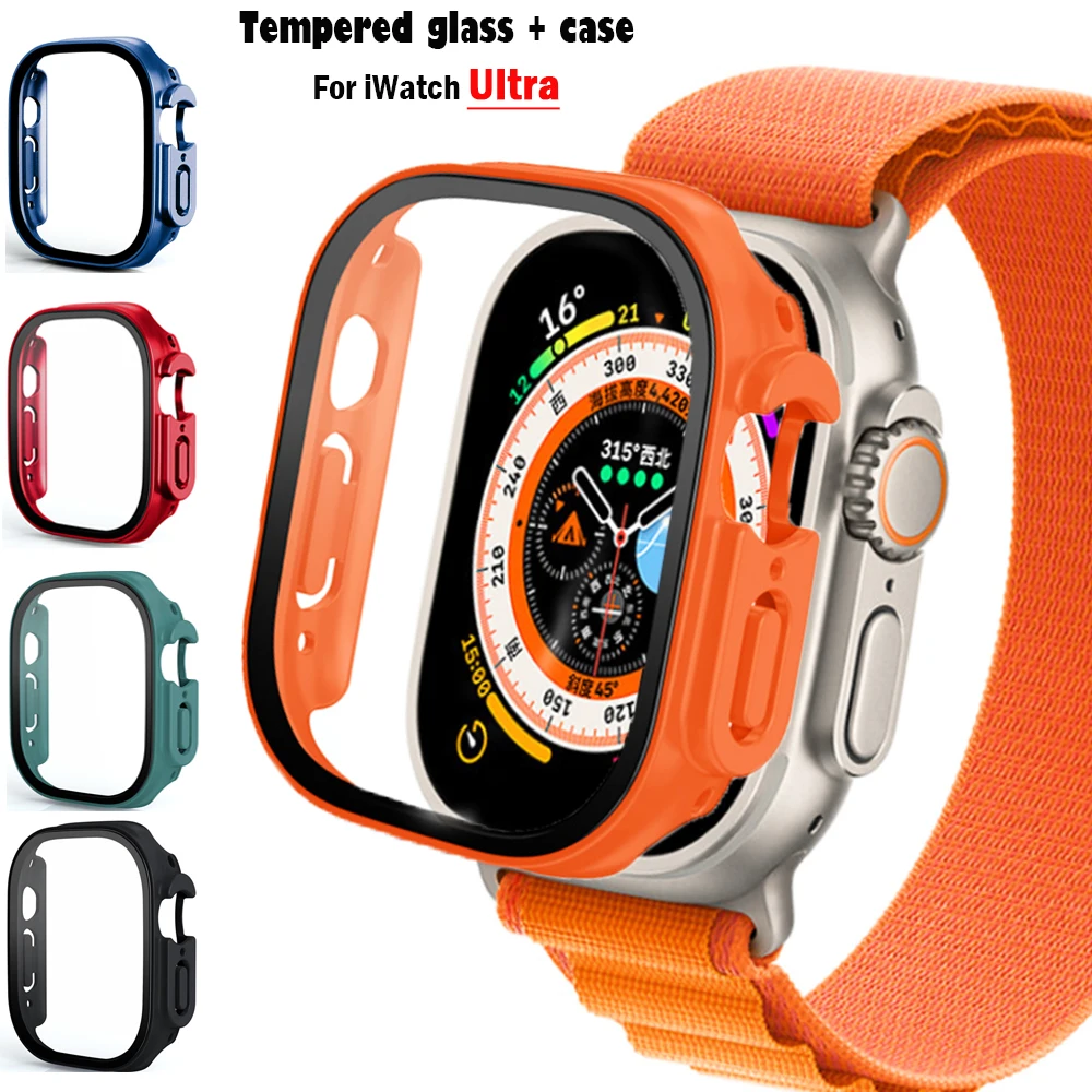 Glass+case For Apple Watch Ult - Smartwatch Band Accessories 评论和价格