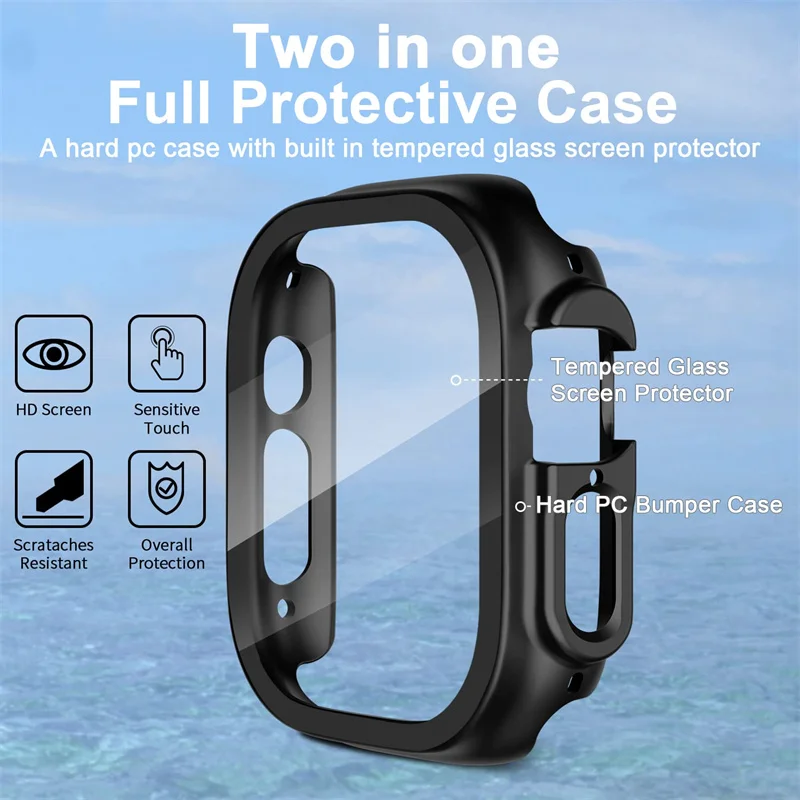 Glass+case For Apple Watch Ult - Smartwatch Band Accessories 评论和价格